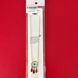 Gold Evil Eye Pendant Necklace